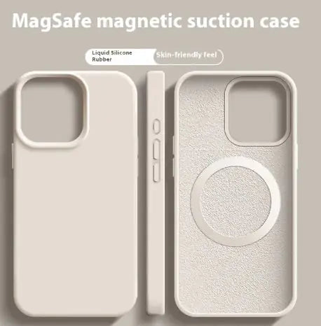 Magnetic Liquid Silicone Magsafe Case For iPhone